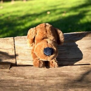 Gund Willis Dog Brown Plush Red Collar Soft Stuffed Animal